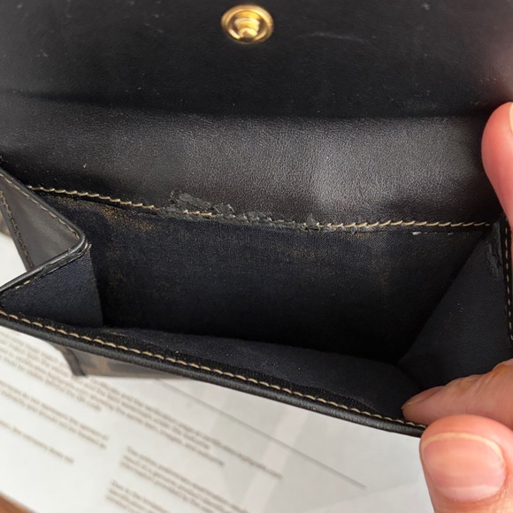 Fendi Black and Tan Logo Wallet with COA - Picture 6 of 9